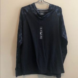 Hooded long sleeve T-shirt